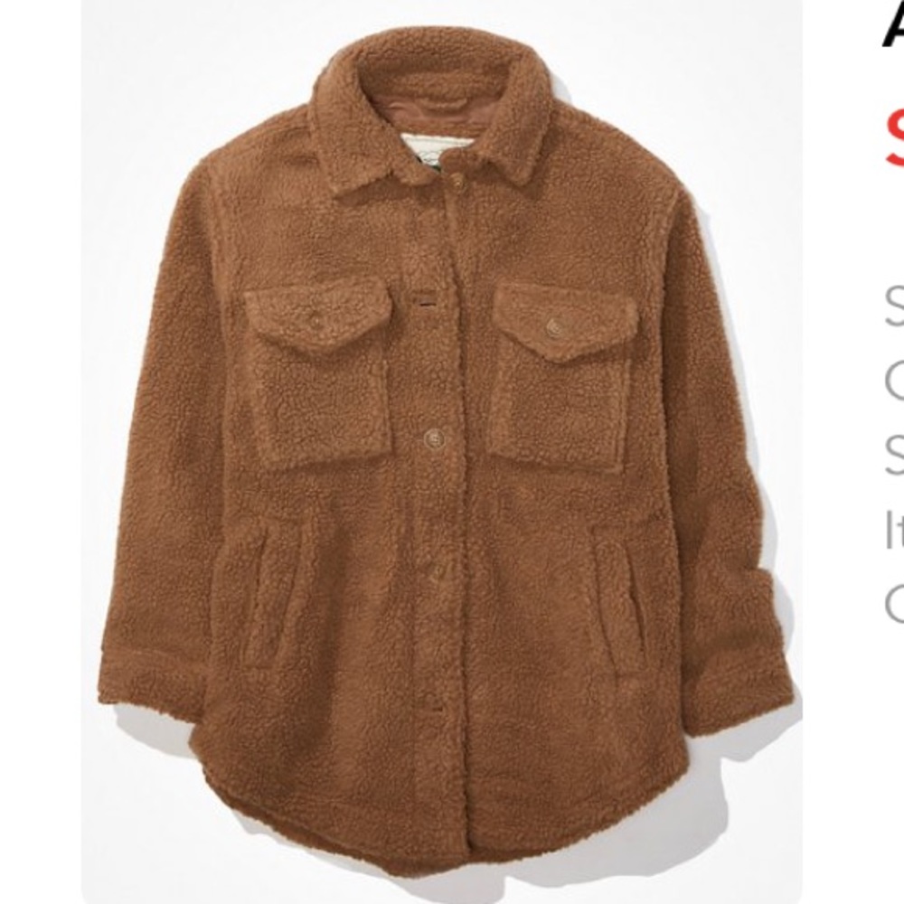 NWOT AE Sherpa jacket